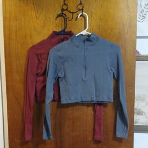 No Boundaries Red and Gray Women's Jackets